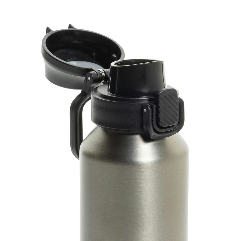 image 1 of XD Collection Via Lockable Recycled Stainless Steel 600ml Sports Bottle - Silver - One Size