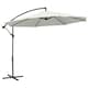image 1 of Outsunny 3(m) Garden Banana Parasol Cantilever Umbrella, Cream White
