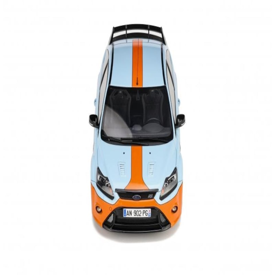 image 1 of 2010 Ford Focus MK2 RS Le Mans Blue and Orange 1:18 Scale Otto Mobile OT1011