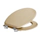 image 1 of Harbour Housewares Soft Close Wooden Toilet Seat - Light Oak | Brown | Light Oak