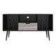 image 2 of Copley TV-Stand with 1 Drawer Black/Oak | Black | BLACK OAK | One Size | 122