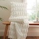 image 2 of Bianca So Soft Carved Faux Fur Blanket Throw | Cream