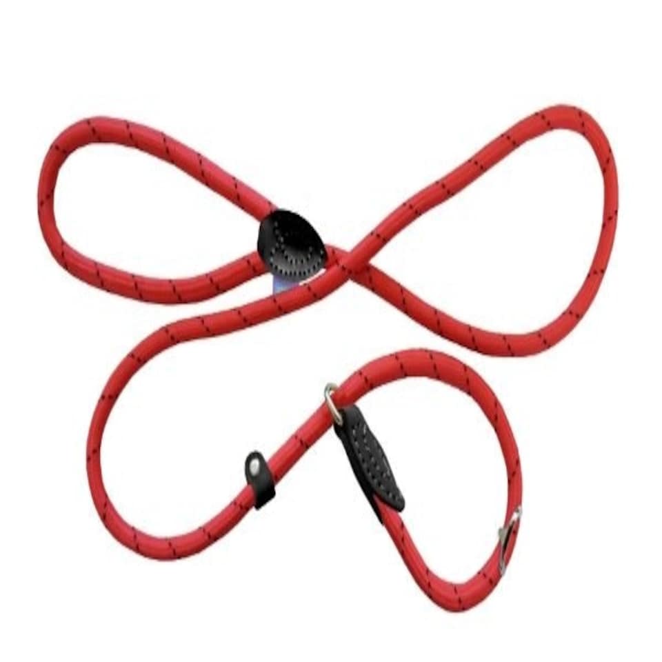 Dog & Co Mountain Rope Slip Lead Red/black 150cm