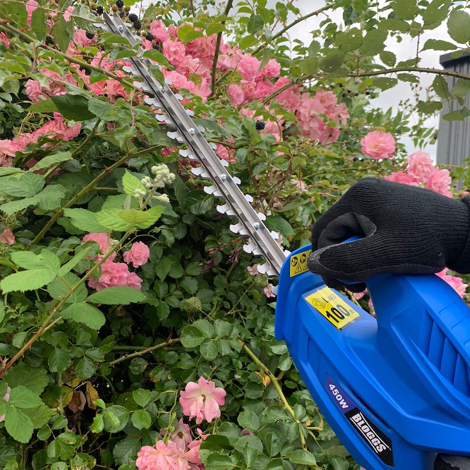 image 1 of Electric Hedge Trimmer, 16 inch, 41cm, 450W, 230V from Bloggs