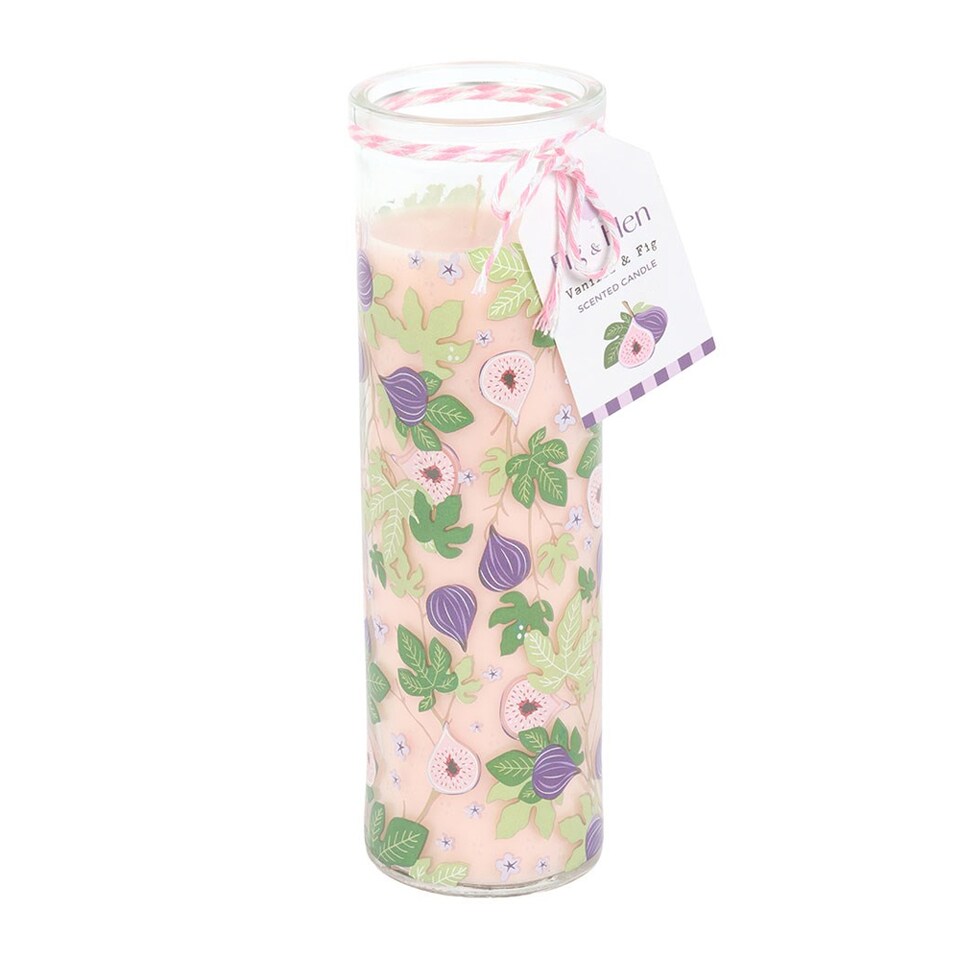 image 1 of Something Different Fig and Vanilla Tube Candle | White | White/Purple | One Size | 1