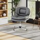 image 5 of COSTWAY Home Office Chair Swivel Desk Chair Height Adjustable Task Vanity Chair-Grey