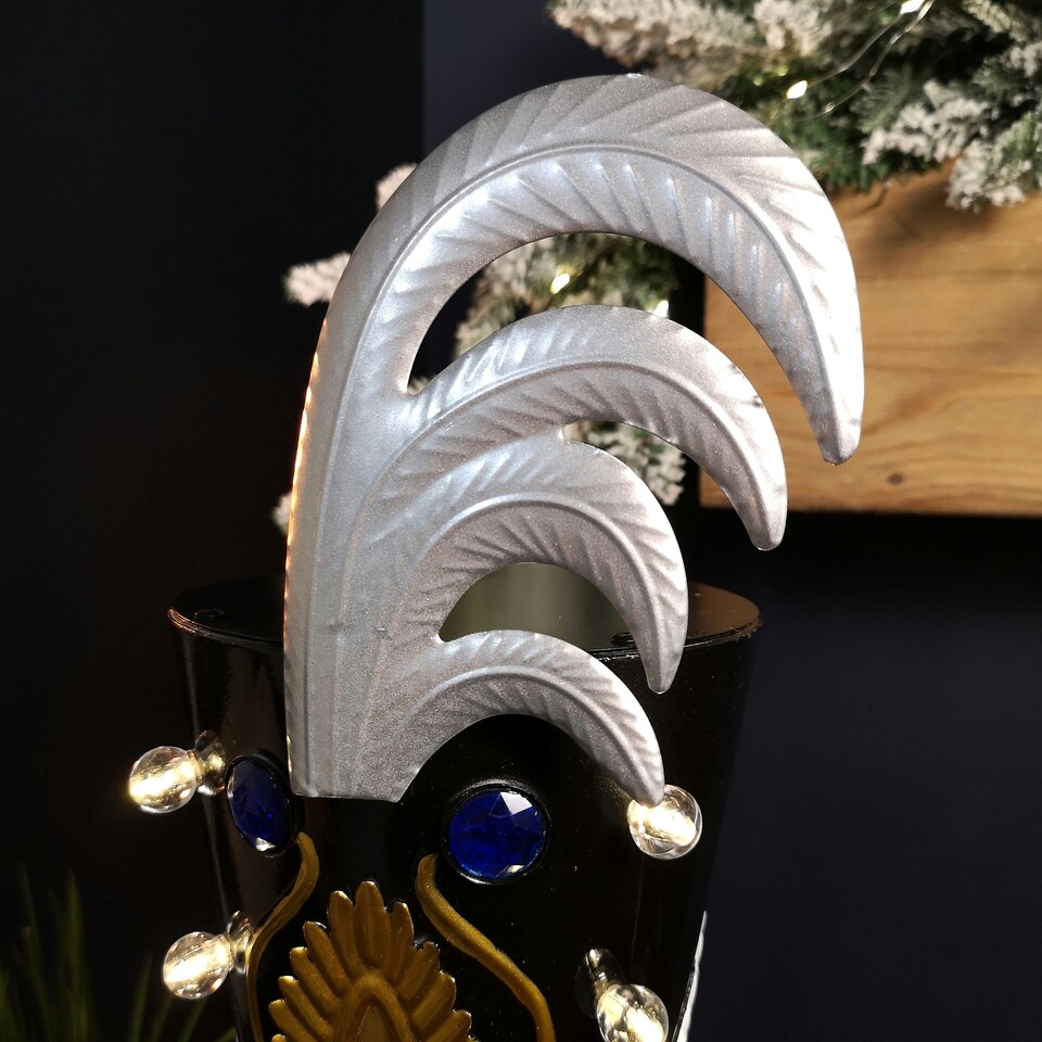 image 1 of 119cm Light Up Nutcracker Soldier LED Christmas Wooden Ornament Home Decoration