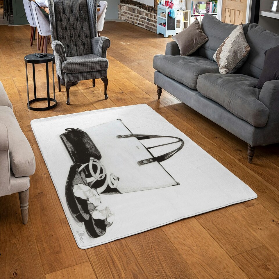 image 1 of Dressed to impress (Rug) White | XL: 160x230cm