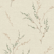Belgravia Carmella Floral Textured Vinyl Wallpaper - Green - 10m x 53cm Green