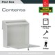 image 3 of Burg-Wachter Aire Wall Mounted Galvanised Steel Lockable Weatherproof Post Box - 37x37x11cm White