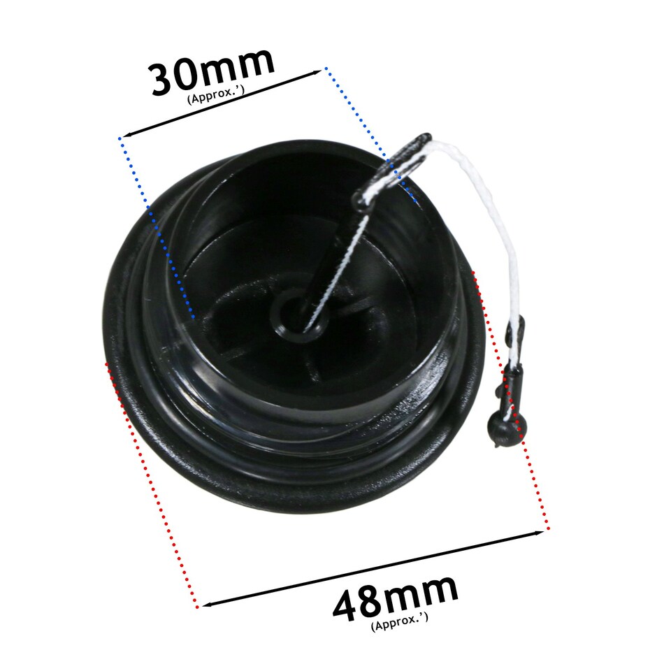 image 1 of SPARES2GO Fuel Filler Cap for Stihl BG45 BG46 BG50 BG55 BG56 SH55 SH56 SH85 SH86 Leaf Blower