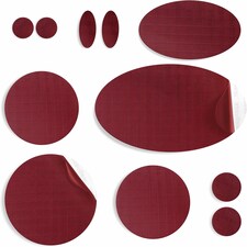 aZengear Repair Patches for Jackets, Tent, Shoe, Gear - Waterproof, Self-Adhesive, Tear-Cold-Heat-Resistant (11 Pieces, Burgundy)