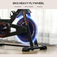 image 7 of HOMCOM 8kg Flywheel Exercise Bike with Adjustable Height, Resistance, Black