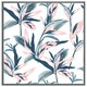 image 3 of Winter pink & blue flowers (Picture Frame) Black | S