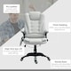 image 8 of HOMCOM Heated Vibrating Massage Chair with Reclining Function, Light Grey