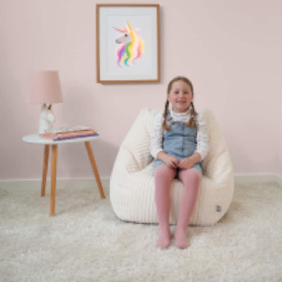 image 1 of rucomfy Indoor Jumbo Cord Snuggle Bean Bag Chair for Kids