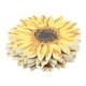 image 2 of Something Different Sunflower Coasters - Yellow - One Size