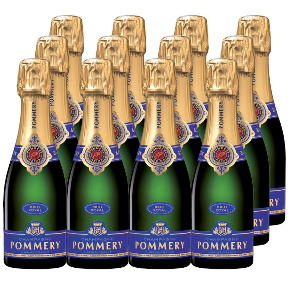 Mini Pommery Brut Royal Champagne 18.7cl Case of 12