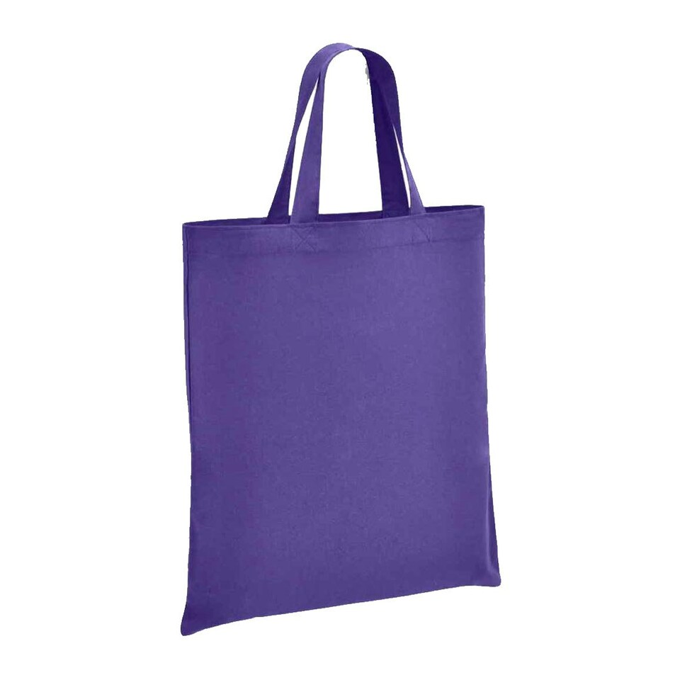 Brand Lab Cotton Short Handle Shopper Bag - Purple - One Size Purple