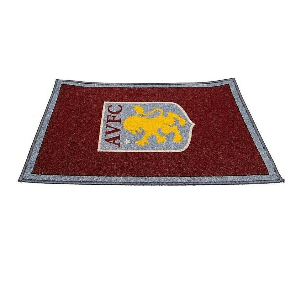image 1 of Aston Villa FC Rug - Maroon/Grey/Yellow - One Size