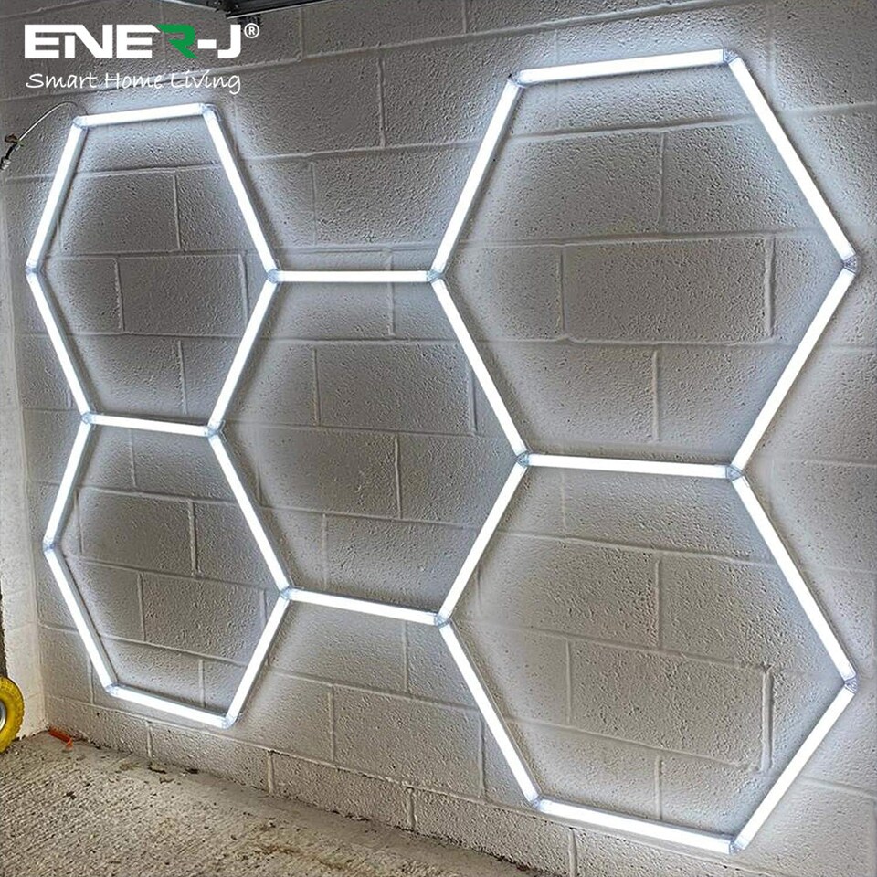 image 1 of 160W Car Showroom Lights with 5 Hexagon design CCT switchable through on off switch