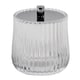 image 3 of Showerdrape Regent Ribbed Glass Chrome Storage Jar | Clear | 1