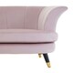 image 5 of Interiors by Premier Dusty Pink Velvet Scalloped Chair, Long-lasting Scallop Chair Velvet, Body Supportive Scalloped Armchair