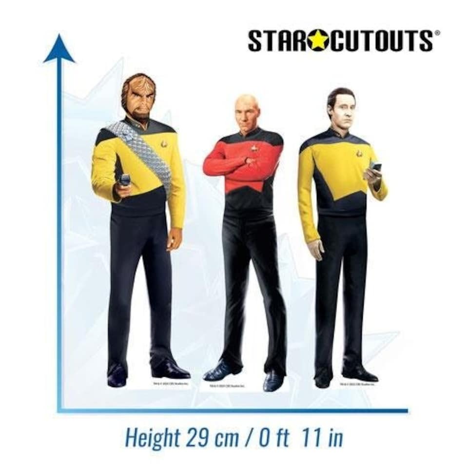 image 1 of Star Trek Next Generation Table Top Cardboard Cutouts - Pack of 3