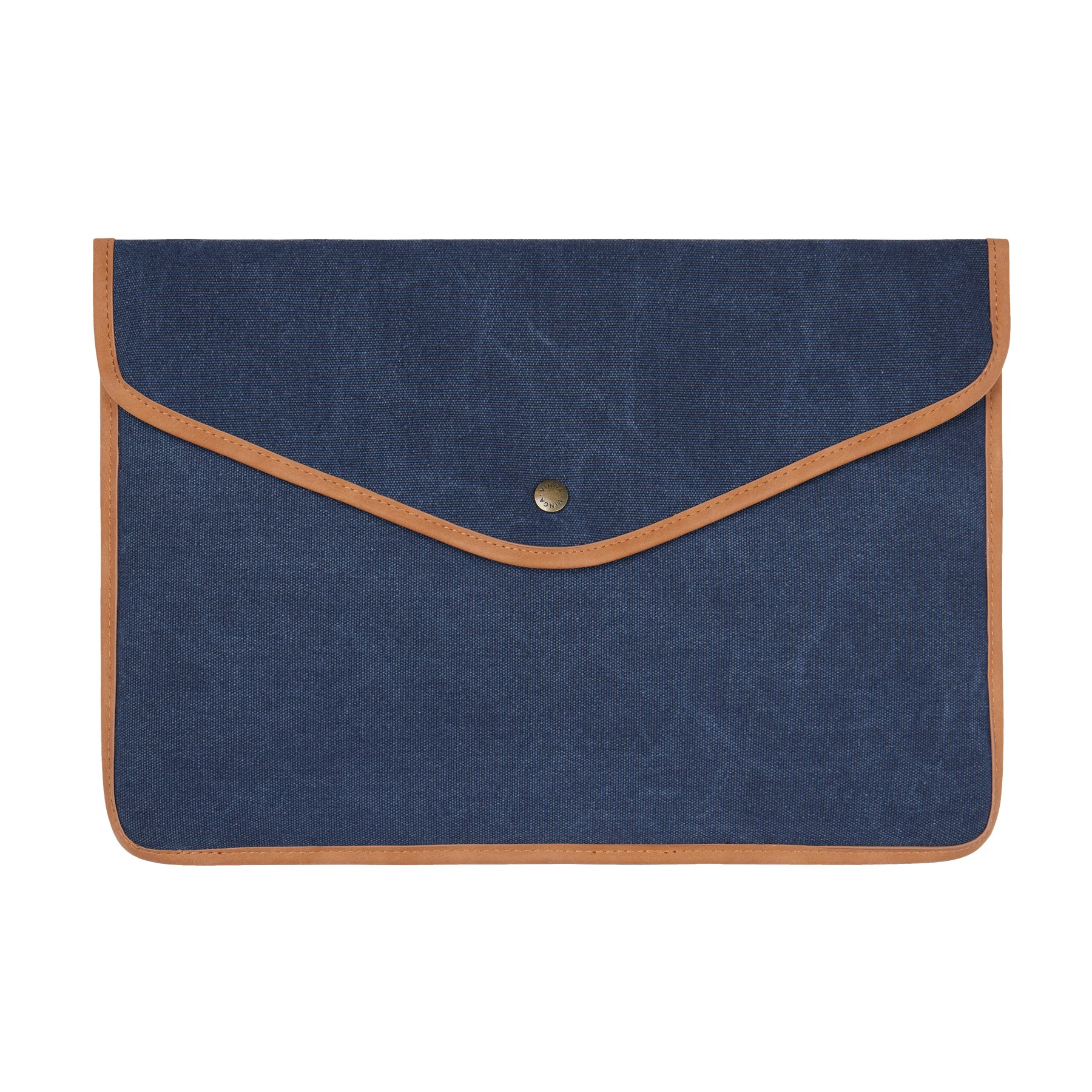 Vinga Bosler Canvas Recycled Laptop Sleeve - Navy - One Size Blue