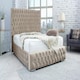 image 1 of Bello Plush Single Bed Frame - Mink
