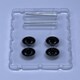 image 3 of BNDS Custom Wheel Parts Wheel and Tyre Set Flat Gloss Black 1:64 MOT Hobby BC26405BK