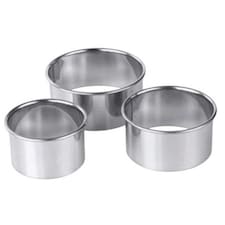 Plain Pastry Cutters Assorted 3pk - One Colour - One Size