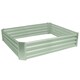 image 1 of Harbour Housewares Square Galvanised Steel Raised Garden Bed - 120cm x 120cm - Green