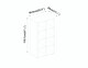 image 4 of 8-Cube Shelving Unit With Metal Doors | Brown | Oak & Black | 1