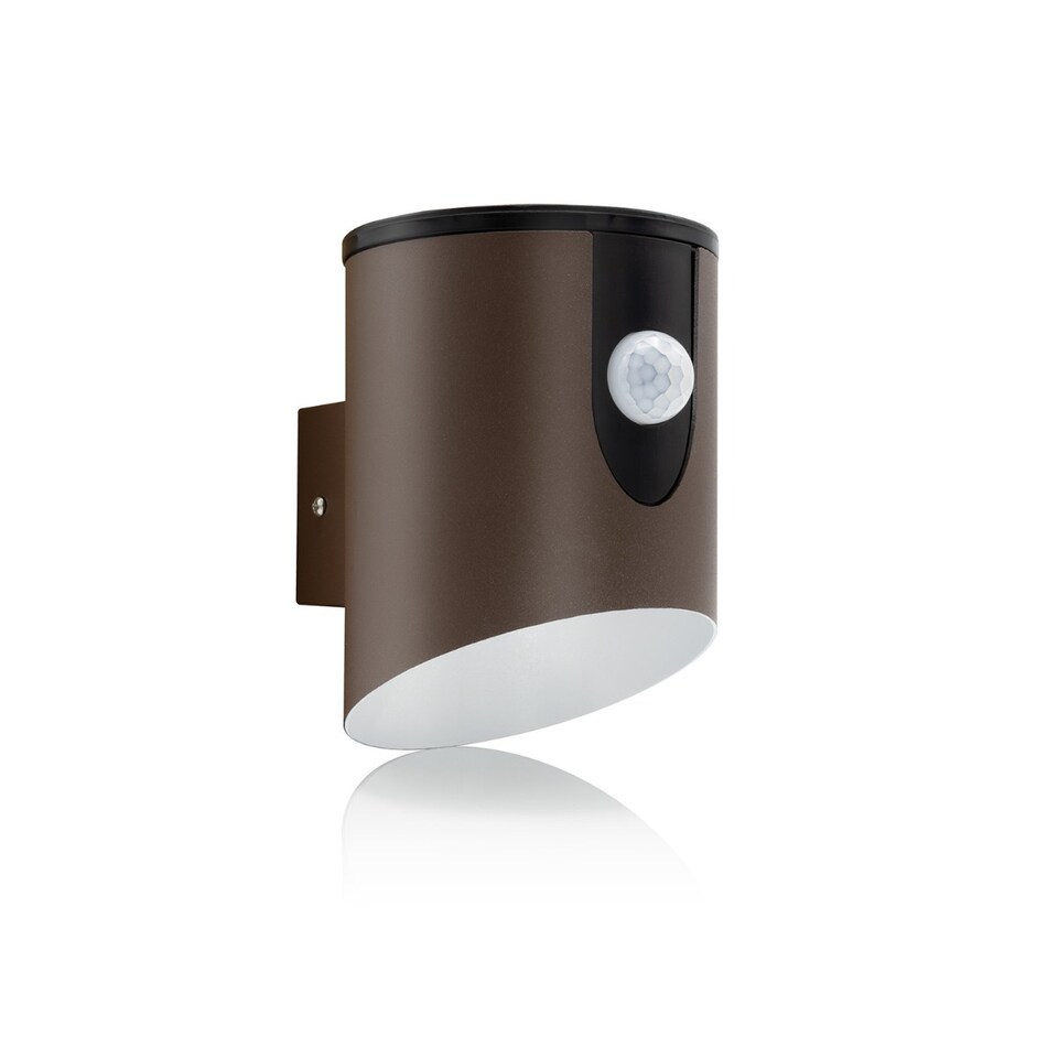 image 1 of Auraglow Battery Powered PIR Motion Sensor Wall Light - HIXON | Brown