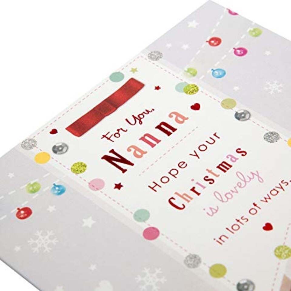 image 1 of Nanna Christmas Card "Lovely"