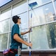image 2 of 3m 9ft Aluminium Telescopic Water Brush Fed Window Cleaner Home Car Diy