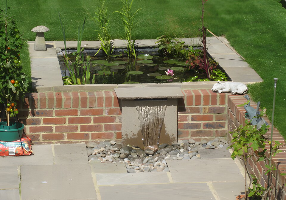 image 1 of Stainless Steel Waterfall Blade Cascade - Sheer descent - Bottom Supply L60cm