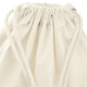 image 2 of Westford Mill Premium Cotton Stuff Bag - Natural - 14cm x 20.5cm Cream | 14cm x 20.5cm