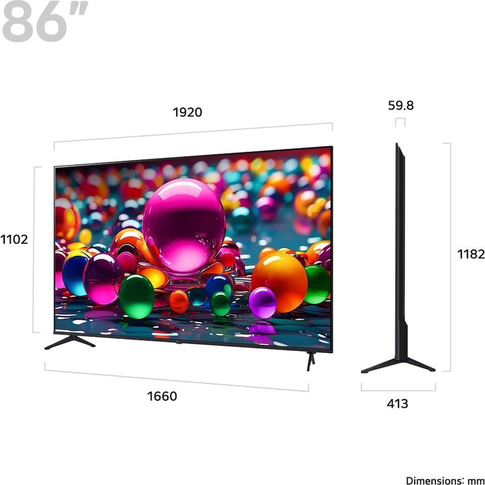 image 1 of LG UA75006LA 86" 4K Ultra HD Smart TV 86UA75006LA
