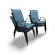 image 1 of Grey Stacking Garden Dining Chairs - 6 Chairs