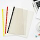 image 5 of Pack of 25 A4 Punched Pockets with Assorted Coloured Reinforced Strip
