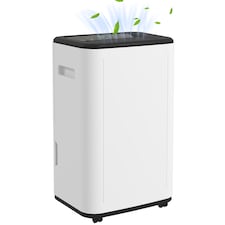 HOMCOM 20LDay 6000mL Portable Quiet Dehumidifier with Auto Defog, 24H Timer, 3 Dehumidifying Modes, Electric Moisture Air Dehumidifier for Home Laundry Basement