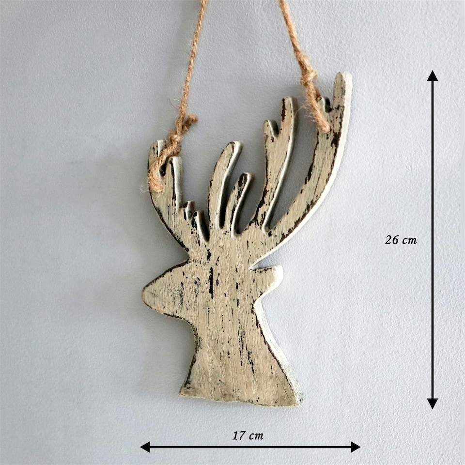 image 1 of Cream Deer Hanging Decorations
