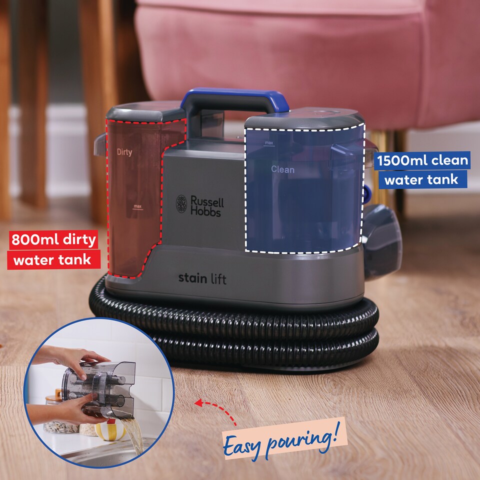 image 1 of Russell Hobbs Cold Spot Cleaner Carpet Washer 1500ml with Water Tank RHSC8001