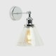 image 3 of ValueLights Lloyd Polished Silver Wall Light and E27 Radio Valve LED 4W Warm White 2700K Bulb