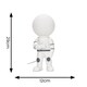 image 6 of ValueLights Tom Childrens Painted White Table Lamp & Bulb | White