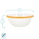 image 3 of Argon Tableware 16cm Coloured Enamel Bowls - Set of 6 - Lightweight Metal Camping Serving Bowls for Snacks, Pasta, Salad | Yellow | Yellow