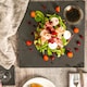 image 5 of Argon Tableware Square Slate Placemats - Set of 24 Natural Stone Smooth Edge Slate Dinner Mats Dinnerware Plate Placemats 33cm