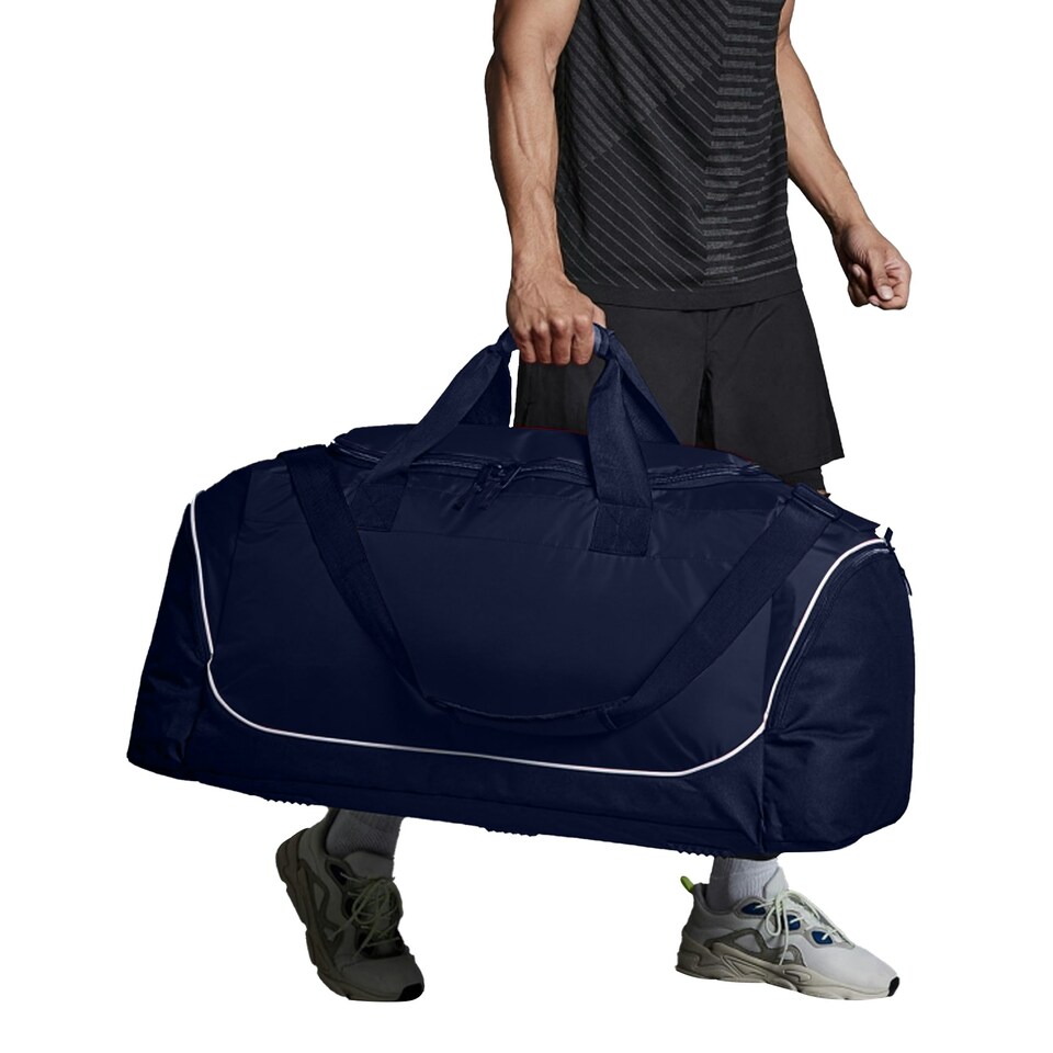 image 1 of Quadra Teamwear Jumbo Kit Duffle Bag - 110 Litres - Franch Navy/Light Grey - One Size